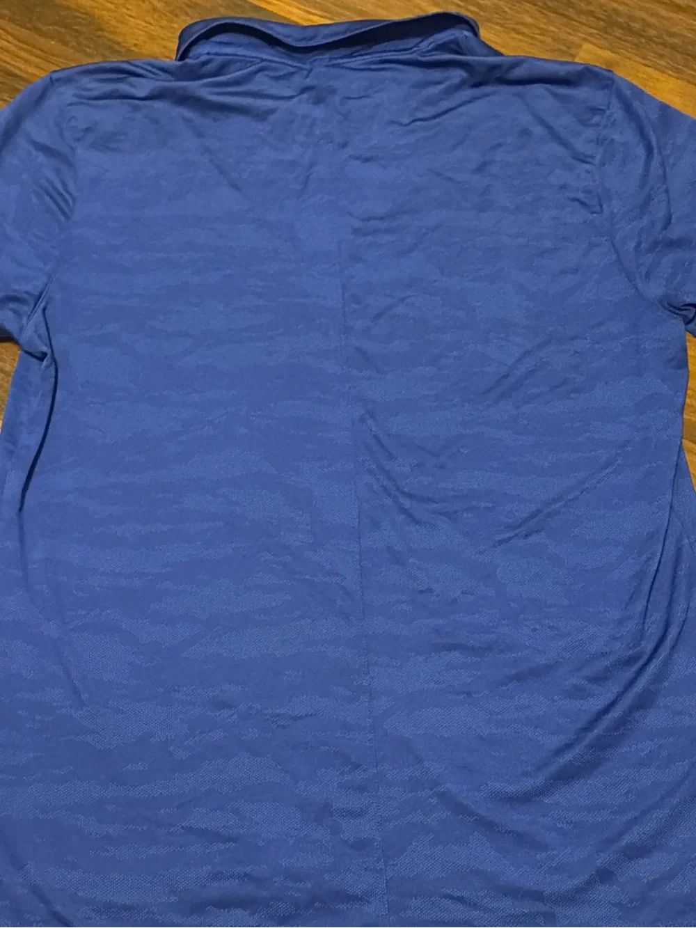 Nike Royal Blue Short-Sleeve Polo with White Swoosh